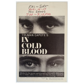 In Cold Blood - Original 1968 Columbia Pictures Window Card